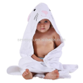 Animal Face con capucha Baby Towel Cotton Albornoz para niños niñas 0-6 años ratón blanco